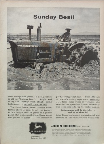 Publicité john deere - publicité,